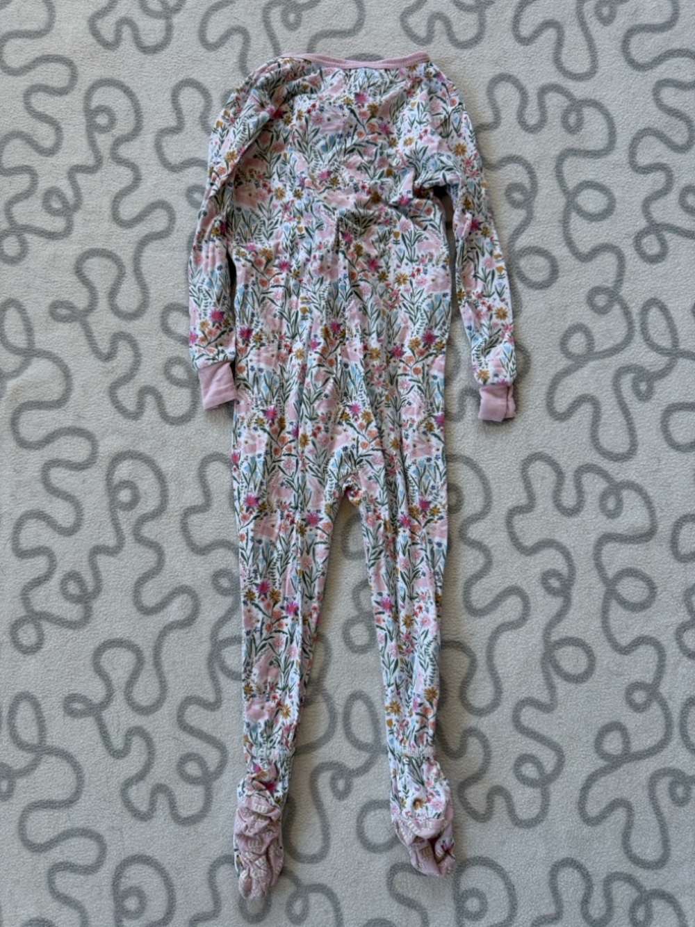 Magnetic Me Floral Bunny Footie